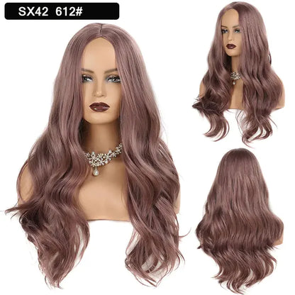 Wavy Middle Part Wigs