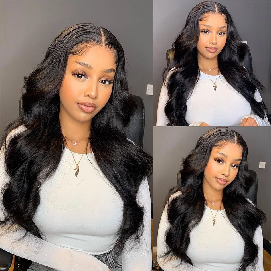 Highlight Glueless Wig Human Hair Body Wave Wigs Colored Hd Lace Front Wig 6X4 7x4 Glueless Wig Human Hair Ready To Wear And Go