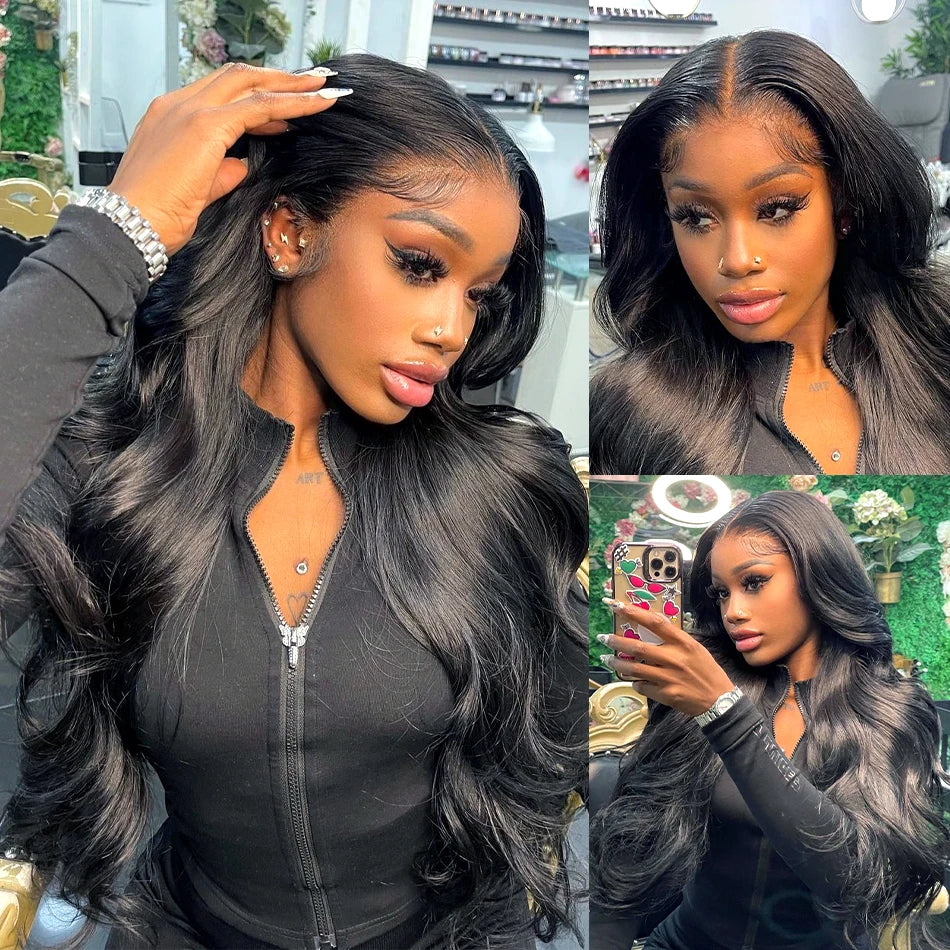 Highlight Glueless Wig Human Hair Body Wave Wigs Colored Hd Lace Front Wig 6X4 7x4 Glueless Wig Human Hair Ready To Wear And Go