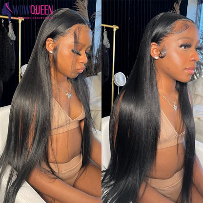 32 34 36 Inch 360 Lace Frontal Wig Pre Plucked Straight Lace Front Wig Human Hair 13X6 13x4 Lace Frontal Wig 5x5 Closure Wig