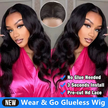 Highlight Glueless Wig Human Hair Body Wave Wigs Colored Hd Lace Front Wig 6X4 7x4 Glueless Wig Human Hair Ready To Wear And Go