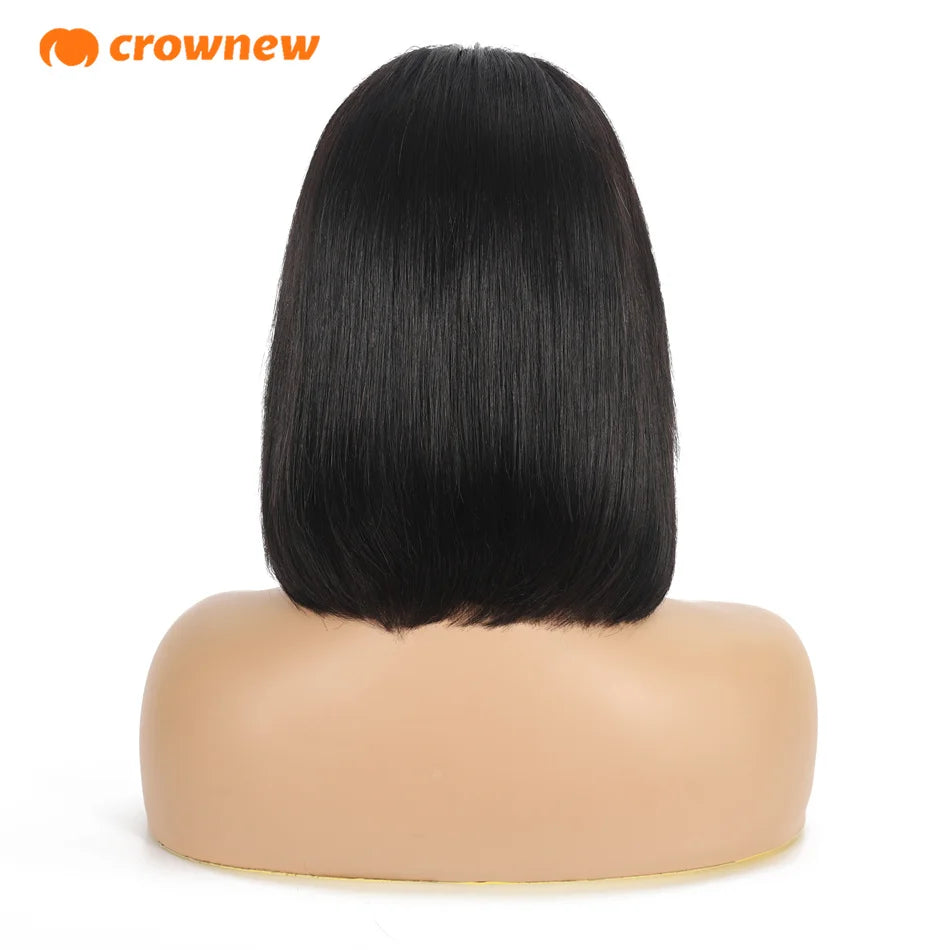 Bob Wig Human Hair Lace Front Wigs Human Hair Glueless Wigs Human Hair Hd Transparent 13X4 Straight Lace Frontal Bob Wigs