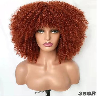 Curly Wig With Bangs